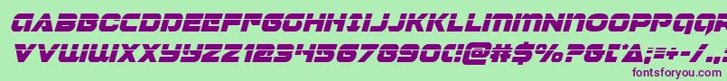 Jeebralaserital Font – Purple Fonts on Green Background