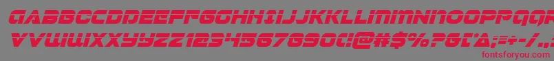 Jeebralaserital Font – Red Fonts on Gray Background