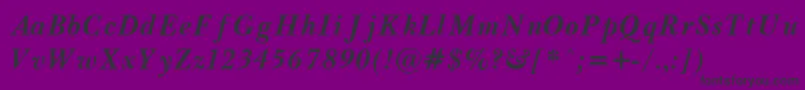 BaskrBi Font – Black Fonts on Purple Background