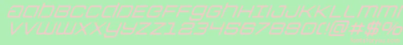 Colonymarinessuperital Font – Pink Fonts on Green Background