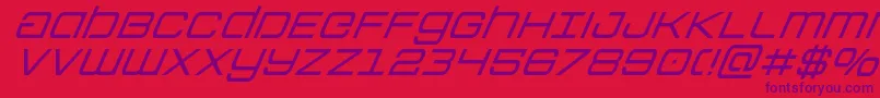 Colonymarinessuperital Font – Purple Fonts on Red Background