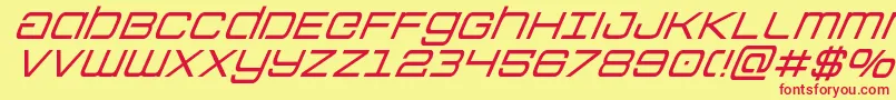 Colonymarinessuperital Font – Red Fonts on Yellow Background