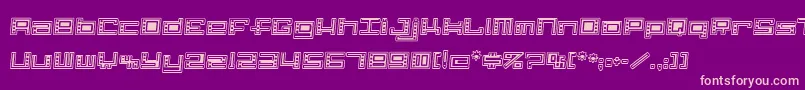 AlphaClown Font – Pink Fonts on Purple Background