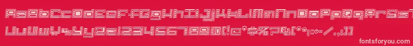 AlphaClown Font – Pink Fonts on Red Background