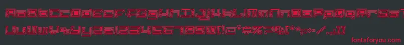 AlphaClown Font – Red Fonts on Black Background