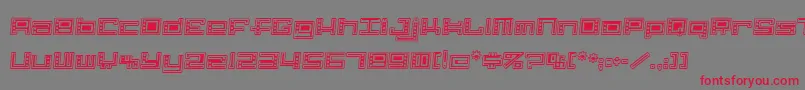 AlphaClown Font – Red Fonts on Gray Background