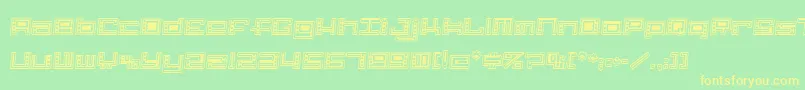 AlphaClown Font – Yellow Fonts on Green Background