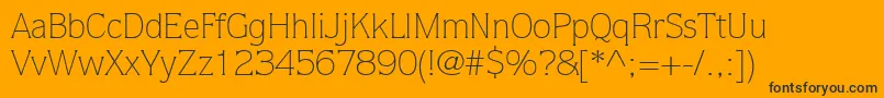 StackLightSsiLight Font – Black Fonts on Orange Background