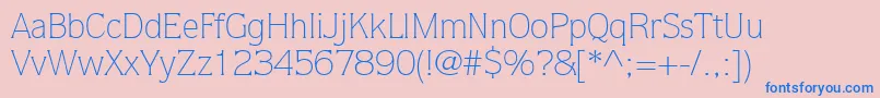 StackLightSsiLight Font – Blue Fonts on Pink Background