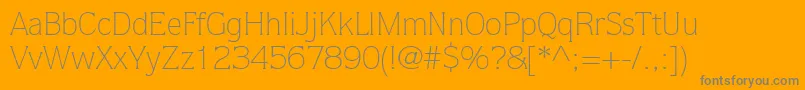 StackLightSsiLight Font – Gray Fonts on Orange Background