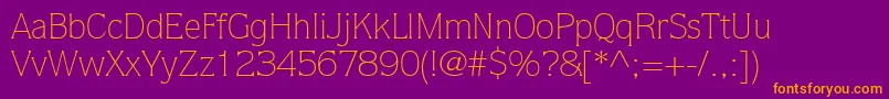 StackLightSsiLight Font – Orange Fonts on Purple Background