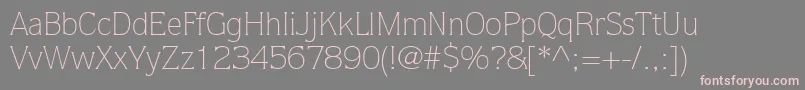 StackLightSsiLight Font – Pink Fonts on Gray Background