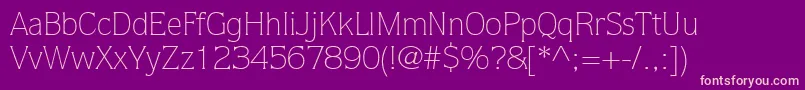 StackLightSsiLight Font – Pink Fonts on Purple Background