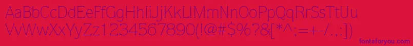 StackLightSsiLight Font – Purple Fonts on Red Background