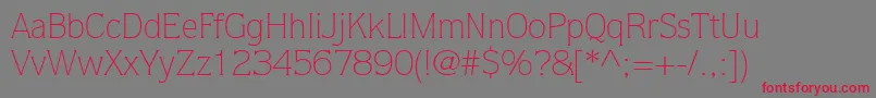 StackLightSsiLight Font – Red Fonts on Gray Background