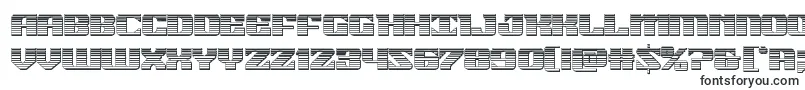 フォント21gunsalutechrome – 高度な技術を持つフォント