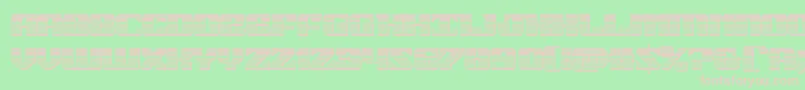 21gunsalutechrome Font – Pink Fonts on Green Background