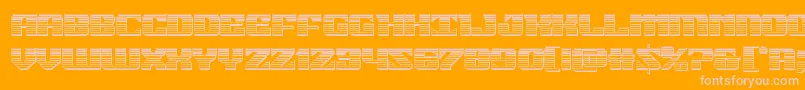 21gunsalutechrome Font – Pink Fonts on Orange Background