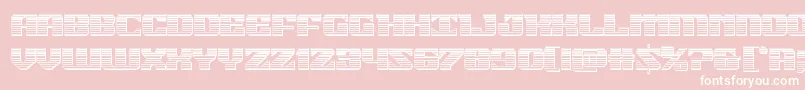 21gunsalutechrome Font – White Fonts on Pink Background