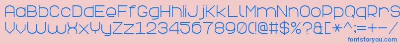Police ElegantLine7 – polices bleues sur fond rose
