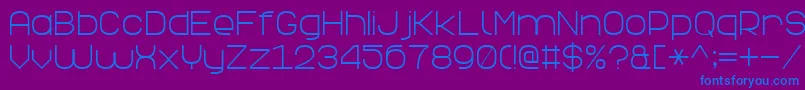 ElegantLine7 Font – Blue Fonts on Purple Background
