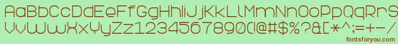 ElegantLine7 Font – Brown Fonts on Green Background