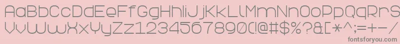 ElegantLine7 Font – Gray Fonts on Pink Background