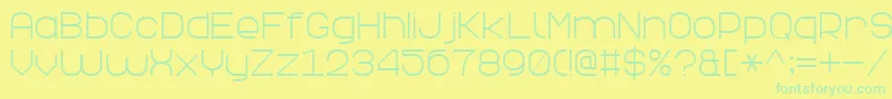 ElegantLine7 Font – Green Fonts on Yellow Background
