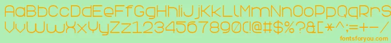 ElegantLine7 Font – Orange Fonts on Green Background