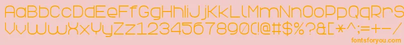 ElegantLine7 Font – Orange Fonts on Pink Background