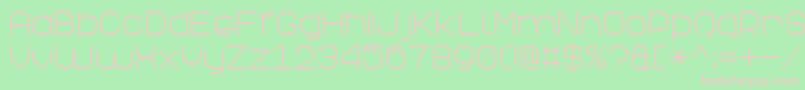 ElegantLine7 Font – Pink Fonts on Green Background