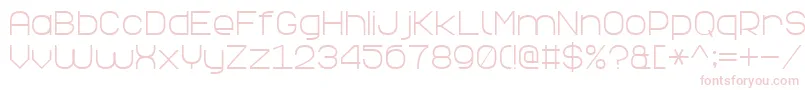 ElegantLine7 Font – Pink Fonts on White Background