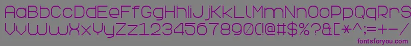 ElegantLine7-fontti – violetit fontit harmaalla taustalla