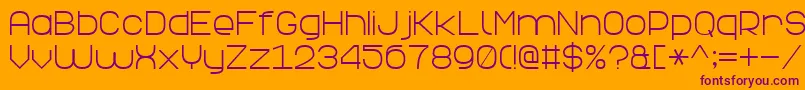 Шрифт ElegantLine7 – фиолетовые шрифты на оранжевом фоне
