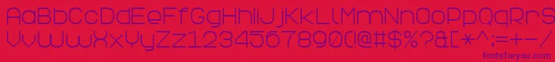ElegantLine7 Font – Purple Fonts on Red Background