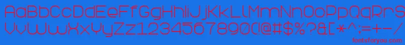 ElegantLine7 Font – Red Fonts on Blue Background