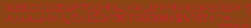 ElegantLine7 Font – Red Fonts on Brown Background