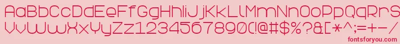 ElegantLine7 Font – Red Fonts on Pink Background