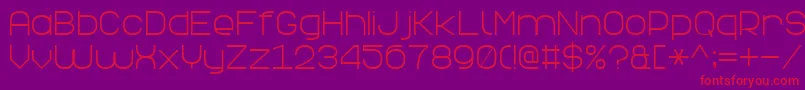 ElegantLine7 Font – Red Fonts on Purple Background