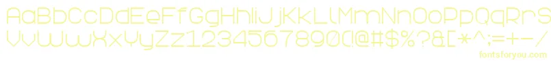 ElegantLine7-fontti – keltaiset fontit
