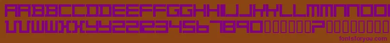 Theovd Font – Purple Fonts on Brown Background