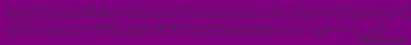 Trektrooper3D Font – Black Fonts on Purple Background