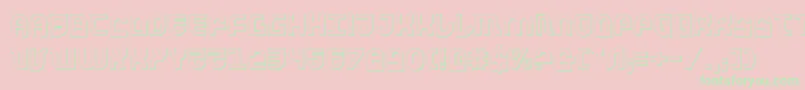 Trektrooper3D Font – Green Fonts on Pink Background