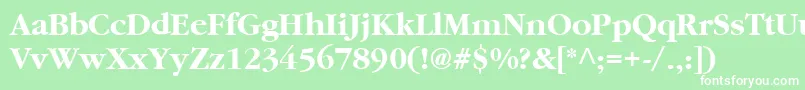 More about Cyrillicgaramondbold Font Cyrillicgaramondbold Font – White Fonts on Green Background