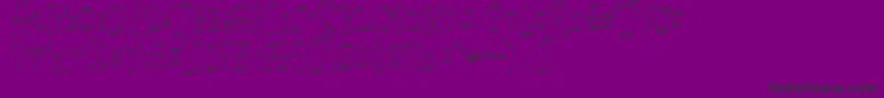 Sischu Font – Black Fonts on Purple Background