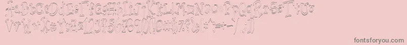 Sischu Font – Gray Fonts on Pink Background