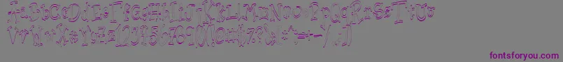 Sischu Font – Purple Fonts on Gray Background