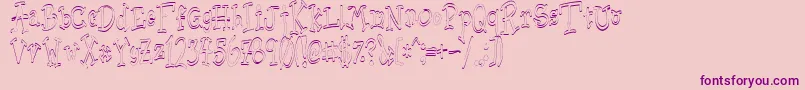 Sischu Font – Purple Fonts on Pink Background