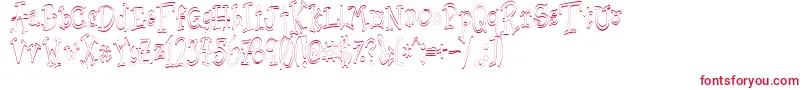 Sischu Font – Red Fonts on White Background