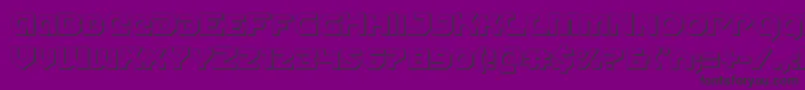 Gunnerstorm3D Font – Black Fonts on Purple Background